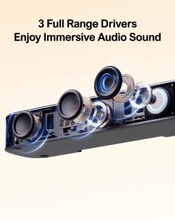 Soundbar 7.1CH met Subwoofer en 4 Surround Speakers Zwart