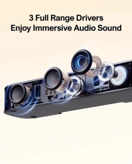 Soundbar 7.1CH met subwoofer en 4 surround speakers - zwart
