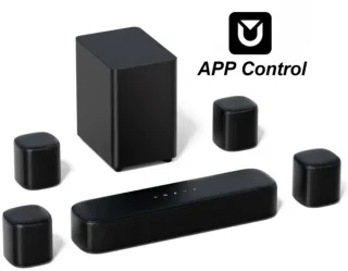 Soundbar 7.1CH met Subwoofer Zwart