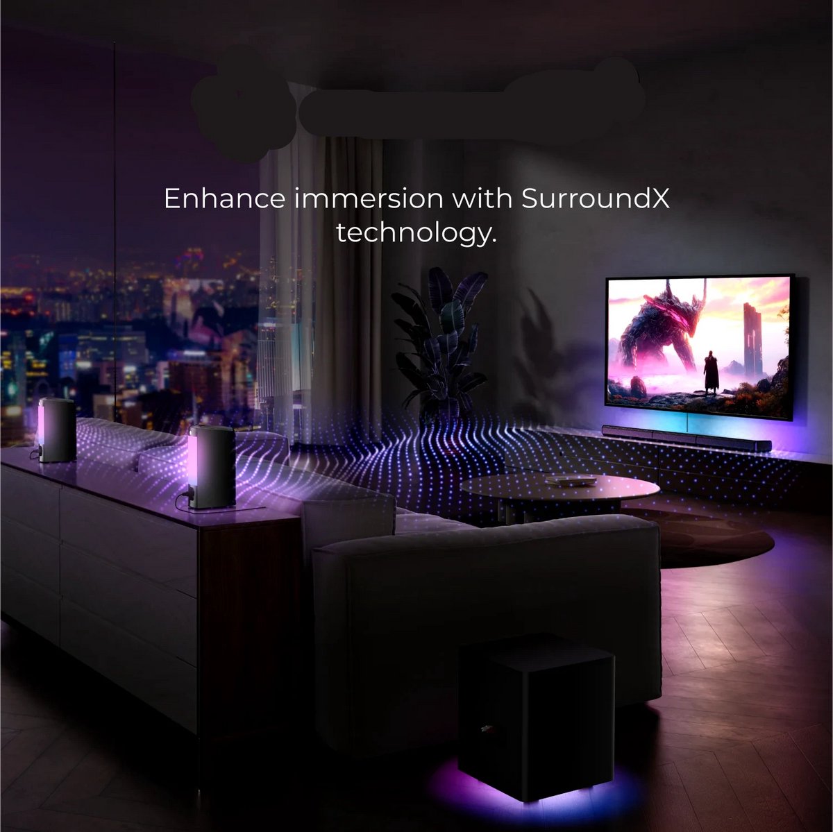 Soundbar 7.1ch met Subwoofer Zwart