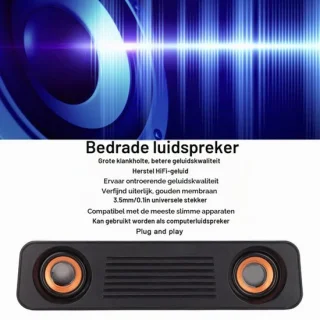 Soundbar bekabelde soundbar USB 3,5 mm