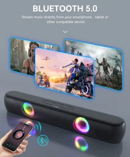 Soundbar Bluetooth 5.0 met Draadloze Subwoofer