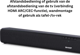 Soundbar Bluetooth HDMI 80 cm met afstandsbediening