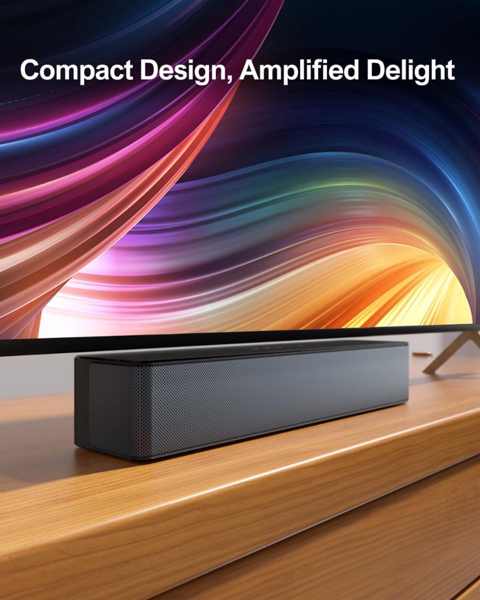 Wat vinden we goed aan de Soundbar Compact Bluetooth Met Afstandsbediening Voor TV