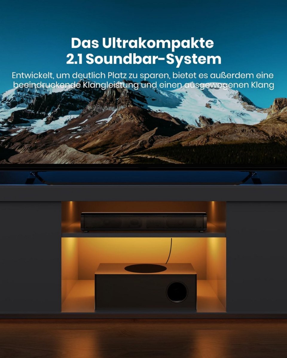 Soundbar Compact Model Bluetooth Met Afstandsbediening Voor TV