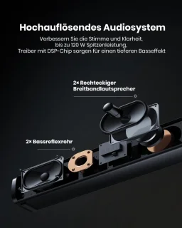Soundbar Compact Model Bluetooth Met Afstandsbediening Voor TV