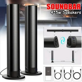 Soundbar draadloos afneembare speakers zwart