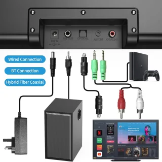 Soundbar en Subwoofer 2.1-set