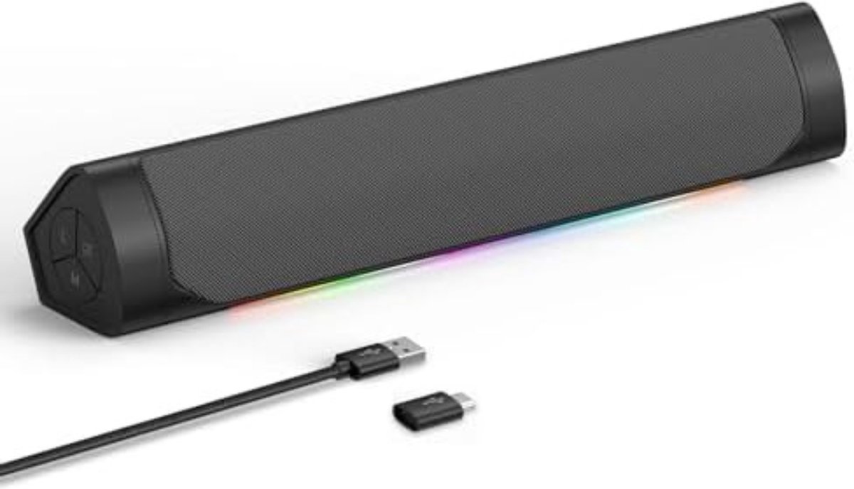 Soundbar Grijs 32x8x10 cm voor PC en Computer