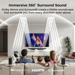 Soundbar – home cinema set – 5.1.2 kanaals met Dolby Atmos