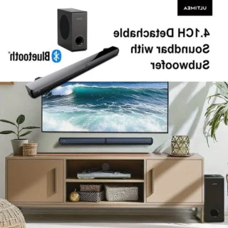 Soundbar home cinema set met draadgebonden subwoofer