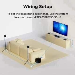 Soundbar – home cinema speaker – surround sound systeem – draadloze subwoofer – 7.1-kanaals audio – Dolby Atmos 3D geluid – krachtige bass