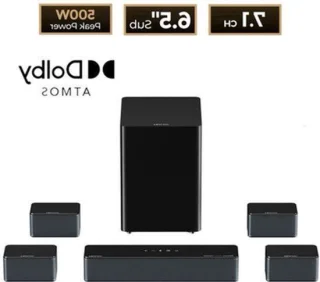 Soundbar home cinemaspeaker met draadloze subwoofer