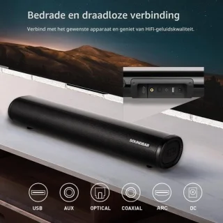 Soundbar met draadloze subwoofer