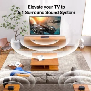 Soundbar met draadloze subwoofer en 5.1 surround sound