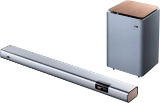 Soundbar met draadloze subwoofer - grijs - ShopVlot