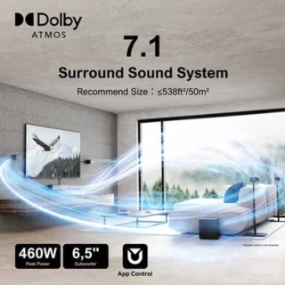 Soundbar met draadloze subwoofer
