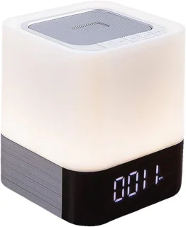 Soundbar met Lamp - Bluetooth speaker Bureaulamp - Muziek luisteren - Multifunctioneel in één - 97x97x114mm - Zwart