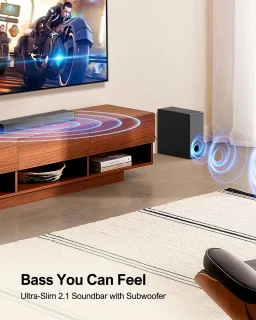 Soundbar met Subwoofer 160W Bluetooth 5.3 HDMI ARC