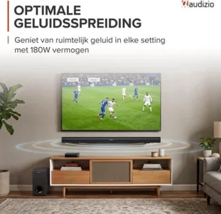 Soundbar met subwoofer - 180W - 95 cm - zwart