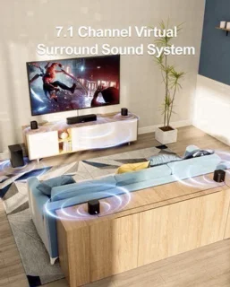 Soundbar met subwoofer 7.1CH - zwart