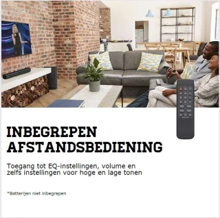 Soundbar Met Subwoofer Bluetooth Usb 3.5mm Met Afstandsbediening