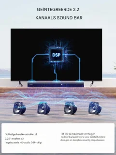 Soundbar Met Subwoofer Draadloos Voor TV