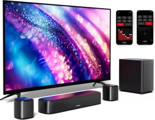 Soundbar met Subwoofer en 2 Surround Speakers 250W