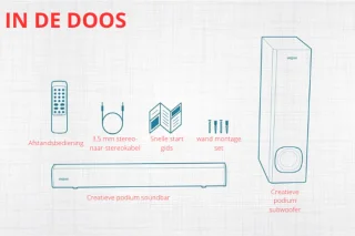 Soundbar met subwoofer
