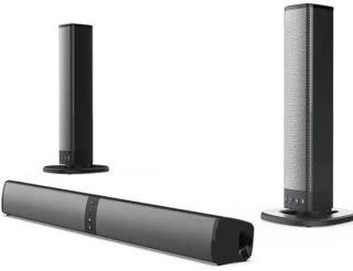 Soundbar met subwoofer – pc-luidspreker en tv-geluidssysteem – zwart