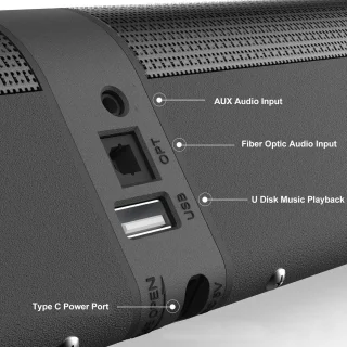 Soundbar met subwoofer voor TV en PC