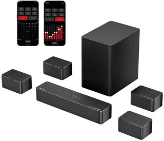 Soundbar met subwoofer voor TV - Zwart