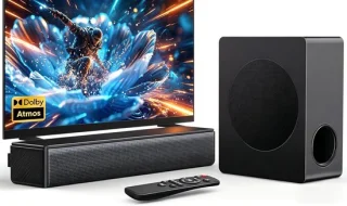Soundbar met subwoofer zwart