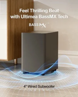 Soundbar met subwoofer zwart