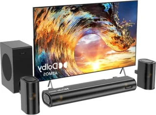 Soundbar met subwoofer zwart