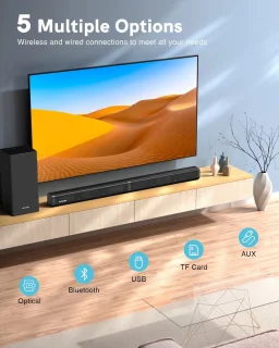 Soundbar met Subwoofer Zwart inclusief Afstandsbediening
