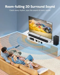 Soundbar met Subwoofer Zwart inclusief Afstandsbediening