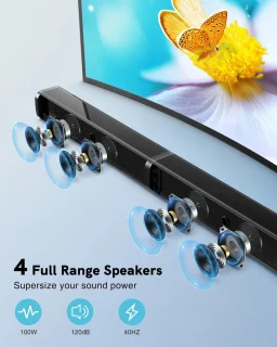 Soundbar met Subwoofer Zwart inclusief Afstandsbediening