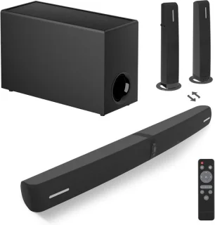 Soundbar met subwoofer zwart