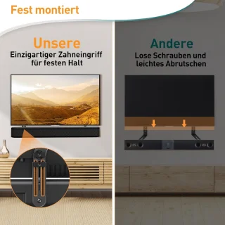 Soundbar Mount EV5010-UK - Universeel - Robuust ontwerp - Eenvoudige montage - ShopVlot
