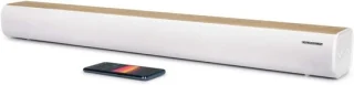 Soundbar muziekbox wit hout 85.5 cm