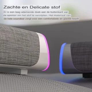 Soundbar PC grijs 41,5x10x8 cm