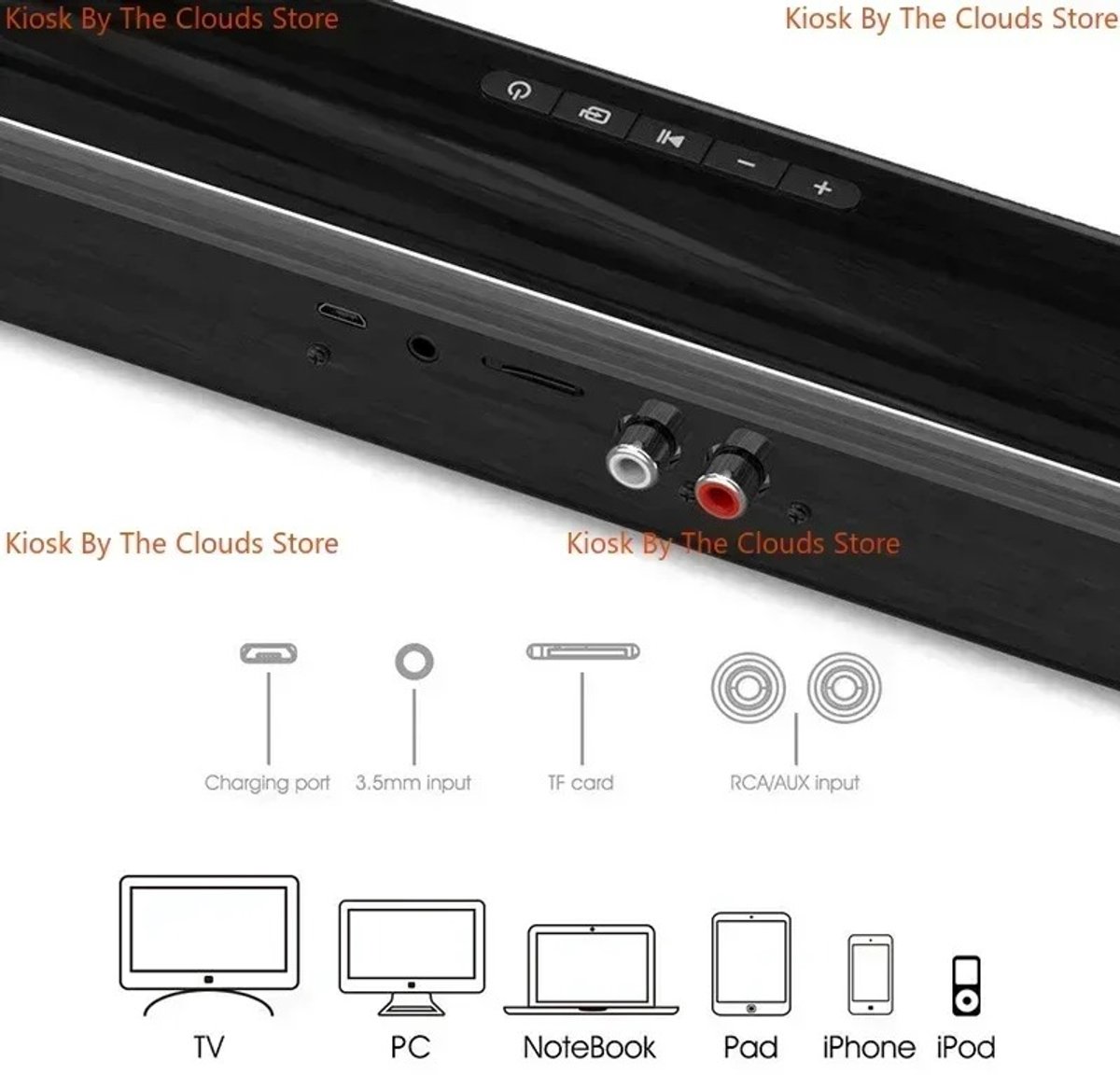 Soundbar PC Speaker 40W Plug & Play
