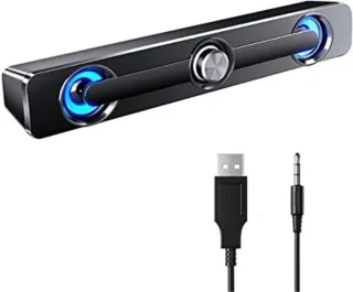 Soundbar pc zwart 32x6x6 cm