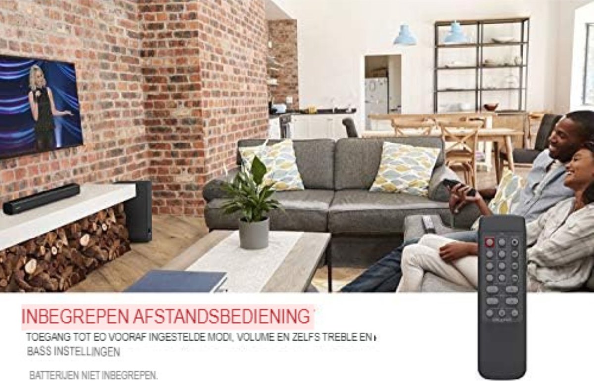 Wat vinden we goed aan de Soundbar Pc Zwart 59x16,6x40 cm