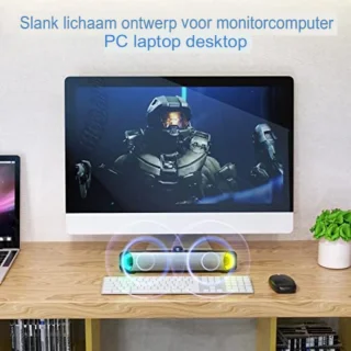 Soundbar PC Zwart 9x39x19 cm