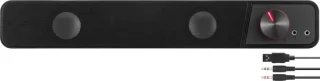 Soundbar stereo – 12 watt – 38 cm – kunststof – voor pc en bureau