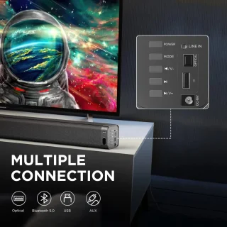 Soundbar Subwoofer 100W Zwart