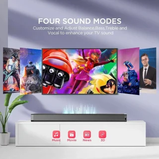 Soundbar Subwoofer 100W Zwart