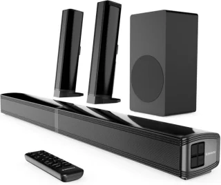 Soundbar systeem 2.1 kanaals zwart